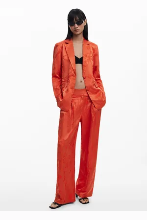 Desigual Embroidered plain long pants