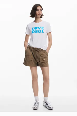 Desigual Plain cargo shorts