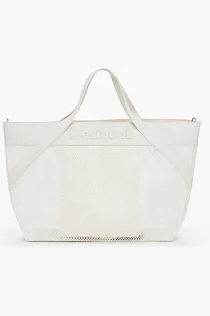 Desigual Grote shopper tas van mesh