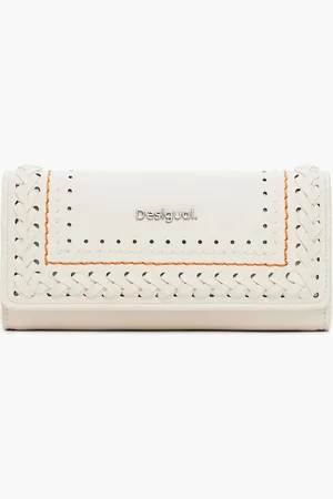 Desigual Gevlochten portemonnee met stiksels