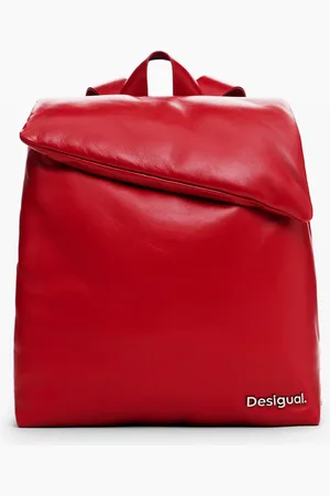 Desigual Middelgrote rugzak van 100% gewatteerd leer