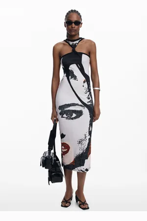 Desigual Nauwsluitende midi-jurk gezicht