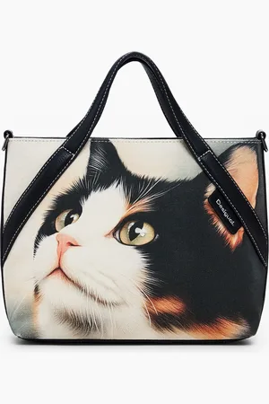 Desigual Middelgrote shopper tas met kat