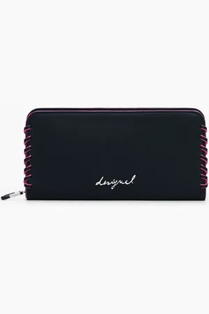 Desigual Medium braided faux leather wallet