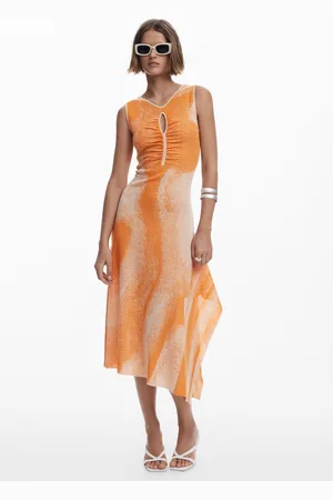 Desigual Jacquard cut-out dress