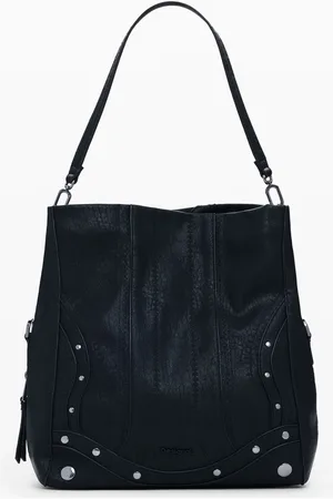 Desigual Middelgrote tas met borduursels en studs