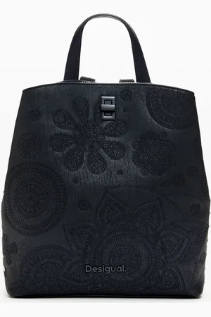 Desigual Bloemen geborduurde rugzak