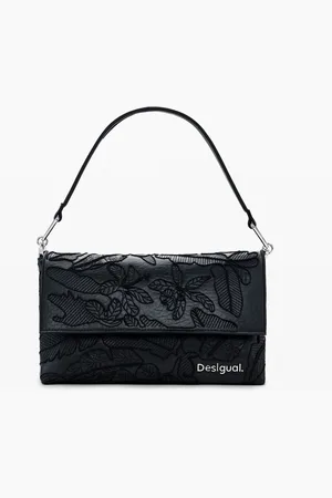Desigual Middelgrote geborduurde schoudertas