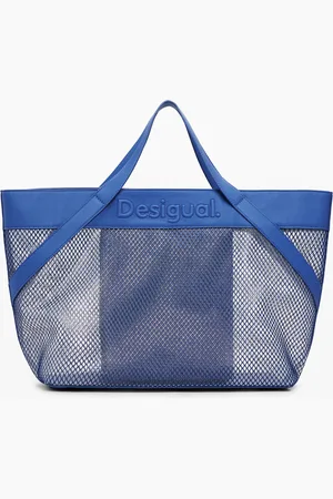 Desigual Grote shopper tas van mesh