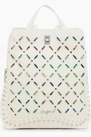Desigual Middelgrote rugzak met perforaties en studs