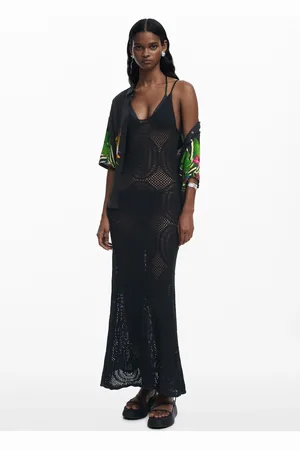 Desigual Gehaakte jurk met bandjes