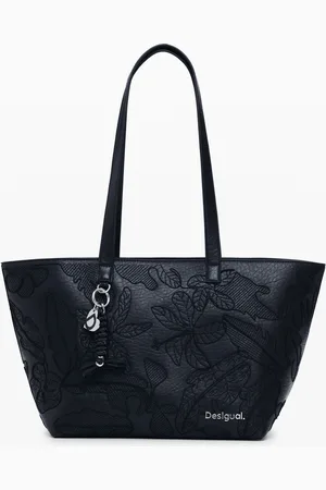 Desigual Grote geborduurde shopper tas