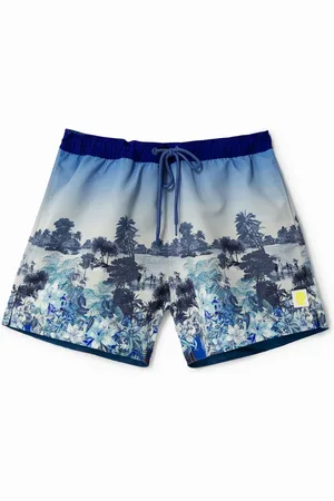 Desigual Zwembroek met Hawaï-print