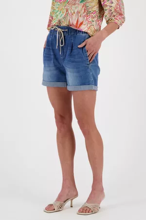 Geisha Dames Shorts - Lichtblauwe jeansshort, Dames, Merk: , Maat: 36