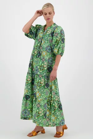Geisha Dames Geprinte jurken - Lang kleed met fijne bloemenprint, Dames, Merk: , Maat: 36
