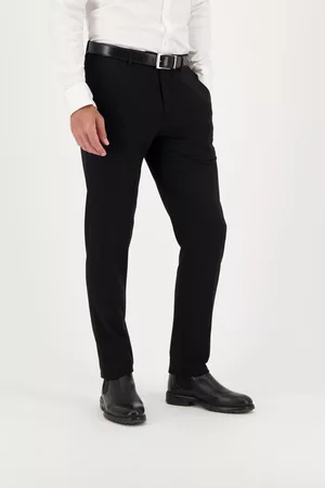 Dansaert Black Heren Broeken voor pakken - Zwarte kostuumbroek - slim fit, Heren, Merk: , Maat: 38