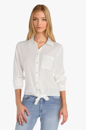 Geisha Dames Blouses - Witte blouse met strik, Dames, Merk: , Maat: 36