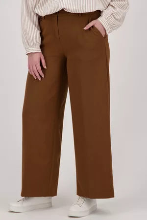FRANSA Dames Broeken - Geklede bruine broek, Dames, Merk: , Maat: 42