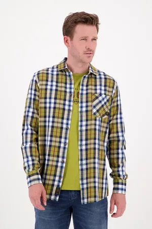 Ravøtt Heren Overhemden - Geruit hemd in drie kleuren - regular fit, Heren, Merk: , Maat: S