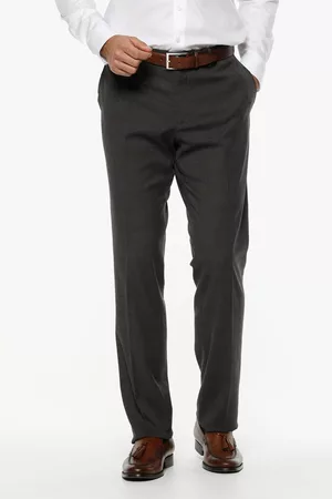 Dansaert Black Heren Broeken voor pakken - Antracietgrijze kostuumbroek - Cable - comfort fit, Heren, Merk: , Maat: 44