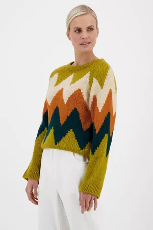 JDY Dames Gebreide truien - Okerkleurige gebreide trui, Dames, Merk: , Maat: XS