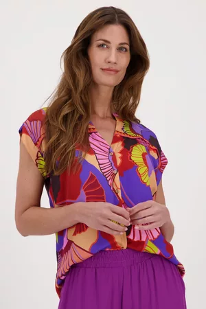Geisha Dames Geprinte Blouses - Blouse met kleurrijke print, Dames, Merk: , Maat: 36