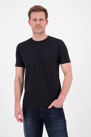 Ravøtt Heren T-shirts - Zwarte T-shirt met ronde hals, Heren, Merk: , Maat: S