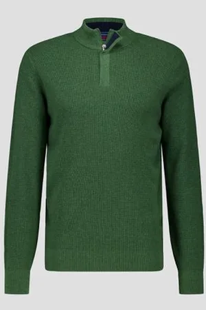 Dansaert Blue Groene trui met hoge kraag