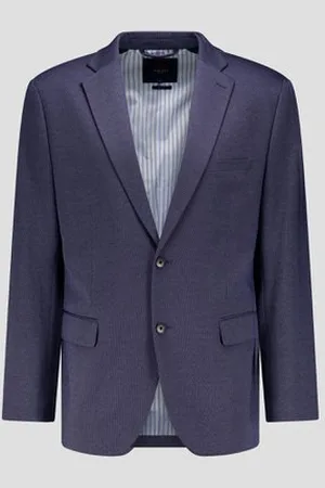 Dansaert Blue Donkerblauwe, fijn gestipte blazer