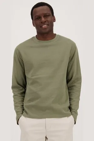 Casual Five Olijfgroene trui met ronde hals
