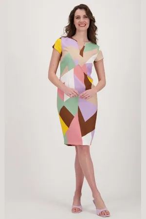 D Auvry Kleedje met pastel colour block