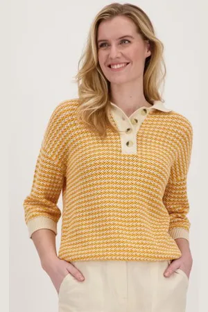 Liberty Island Oranje- gehaakte pull