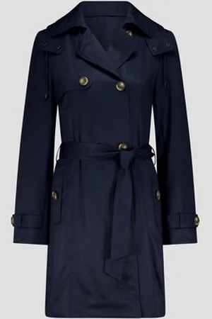 Libelle Donkerblauwe trenchcoat