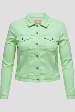 ONLY Lichtgroen jeansjas
