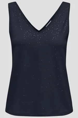 JDY Donkerblauw topje met glitters