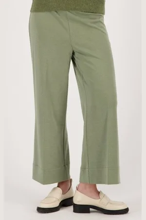 Libelle Groene gestreepte broek - 7/8 lengte