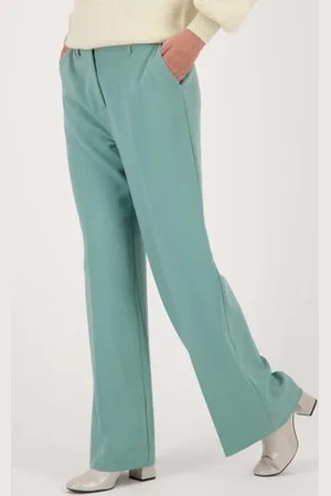 Libelle Wijde groene broek