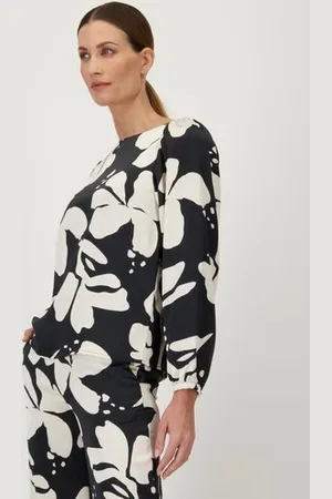 D Auvry Zwarte blouse met zijdelook