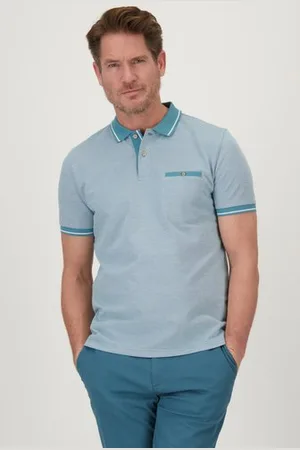 Dansaert Blue Polo met streep in de kraag