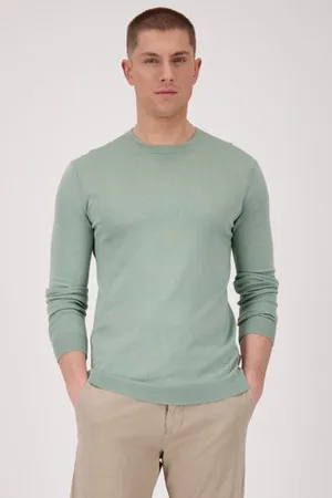 Only & Sons Groene fijn gebreide trui