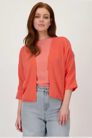 Libelle Zachte cardigan in koraal