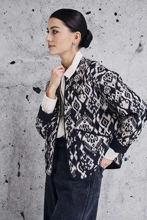 JDY Vestje met zwart-beige print