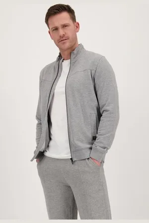 Liberty Island Lichtgrijze sweater met rits