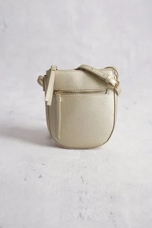 Liberty Island Gouden handtas met lederlook
