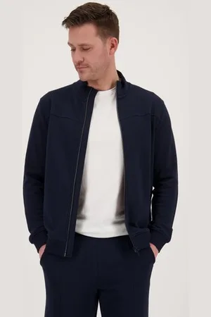 Liberty Island Donkerblauwe sweater met rits