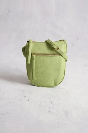 Liberty Island Lichtgroene handtas met lederlook