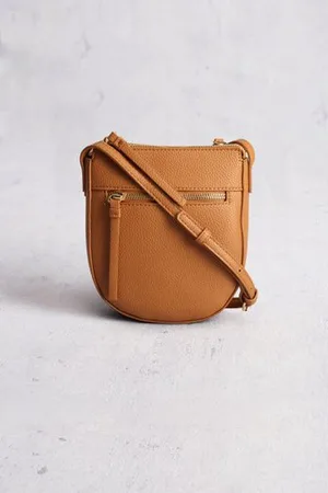 Liberty Island Bruine handtas met lederlook