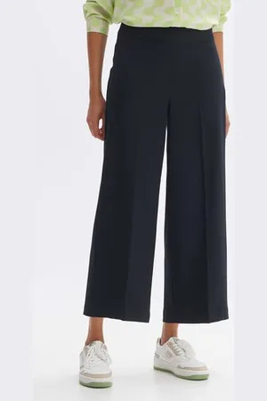 Opus Donkerblauwe culotte