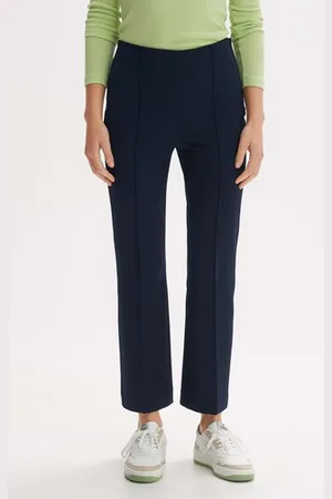 Opus Donkerblauwe broek - 7/8 lengte