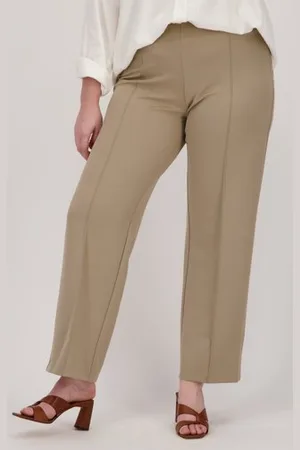 ONLY Wijde taupe broek